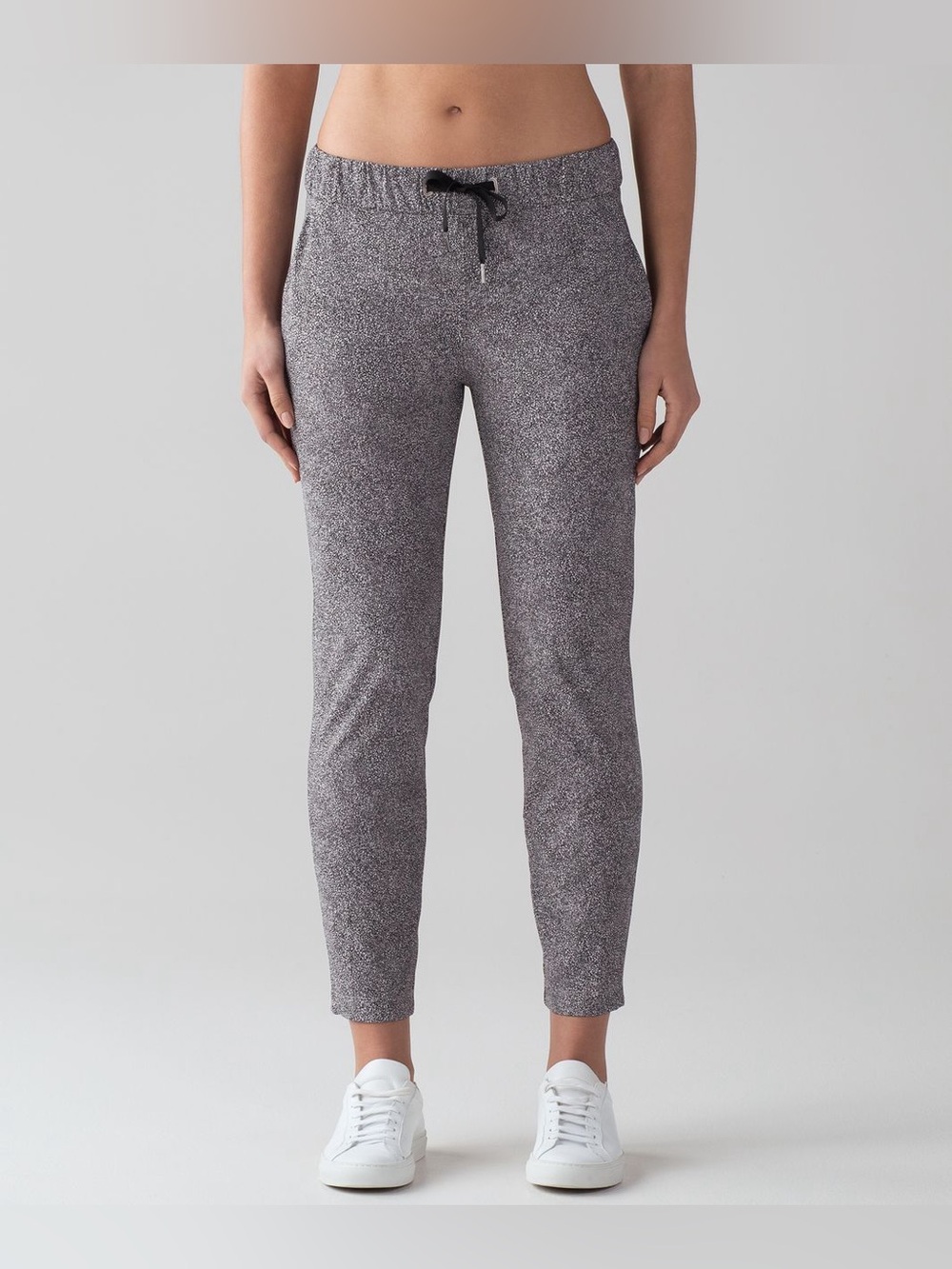 Lululemon On The‎ Fly Pant Sea Spray Alpine White Dark Chrome Size 10 Women’s